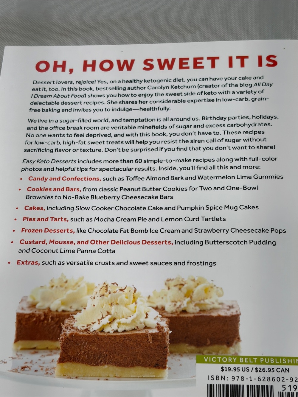 Easy Keto Desserts by Carolyn Ketchum Cookbook - Picture 3 of 3